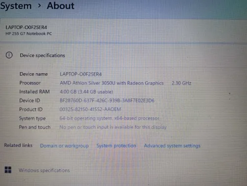HP 255 G7 Notebook PC