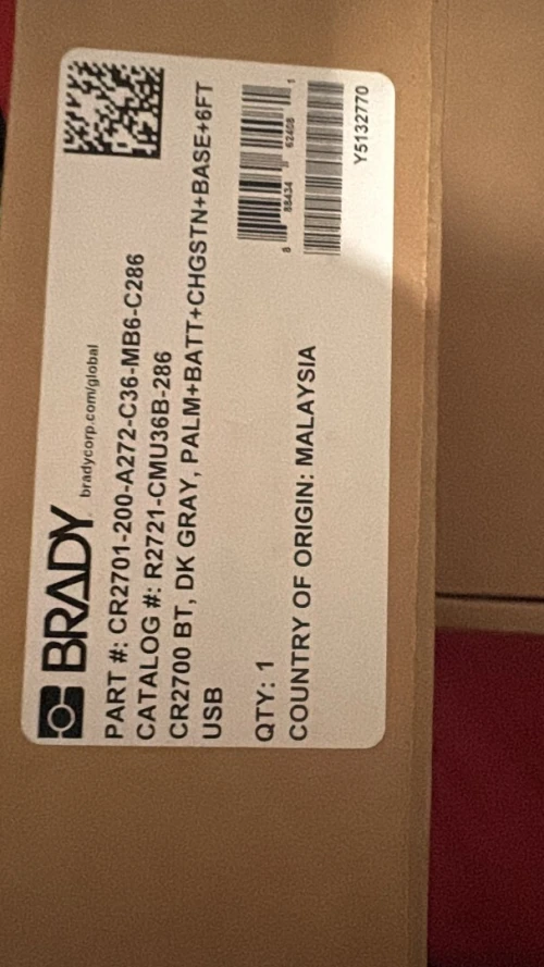 Lecteur de codes barres sans poignée sans fil (bluetooth) CR2701, avec station de chargement