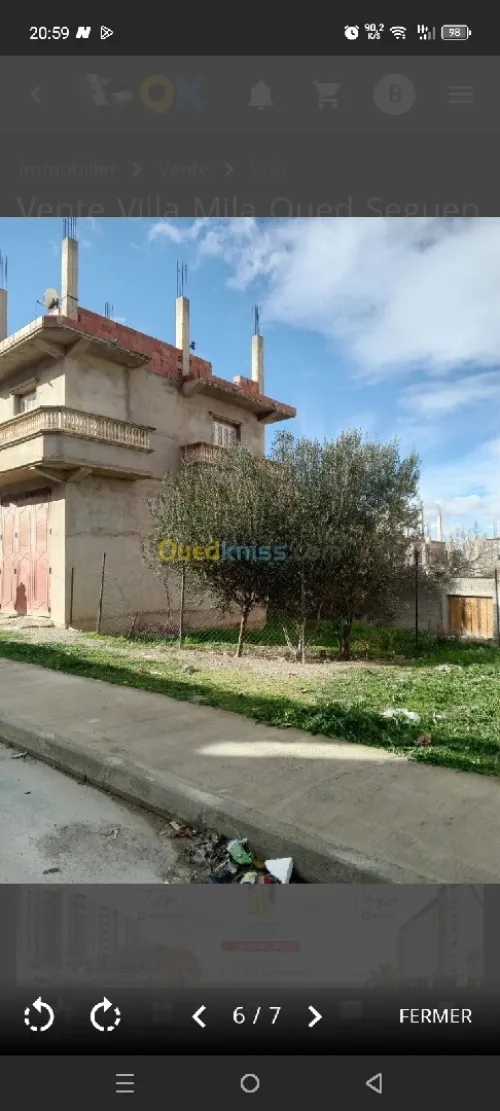 Vente Villa Mila Oued seguen