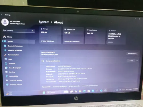 HP Pavilion 15 Silver Edition de 8e génération