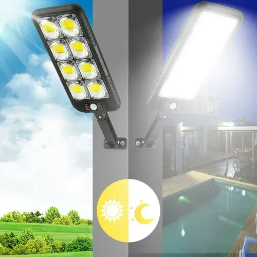 مصباح الطاقة الشمسية العملاق 200LED - ضوء قوي وصفر دينار كهرباء!