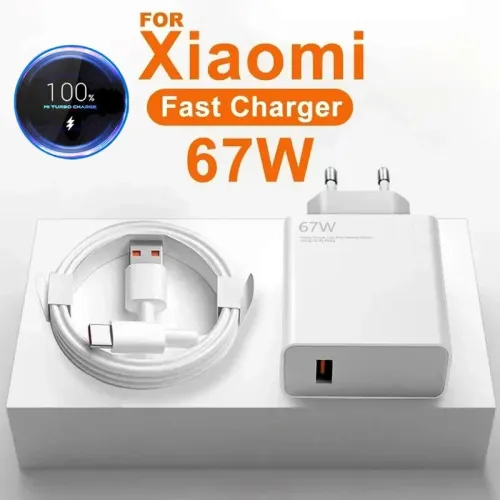 Chargeur Xiaomi 67W (USB-C) -- Turbo selon compatibilité