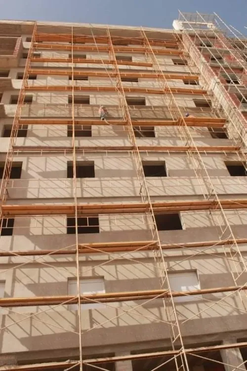 Travaux de revêtement de façade Monocouche