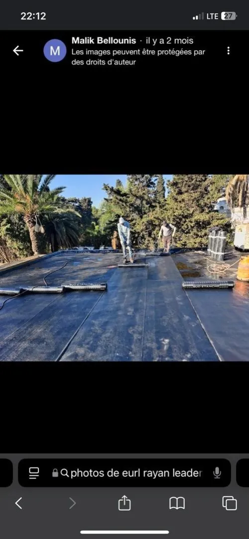 Travaux d'étanchéité professionnel 