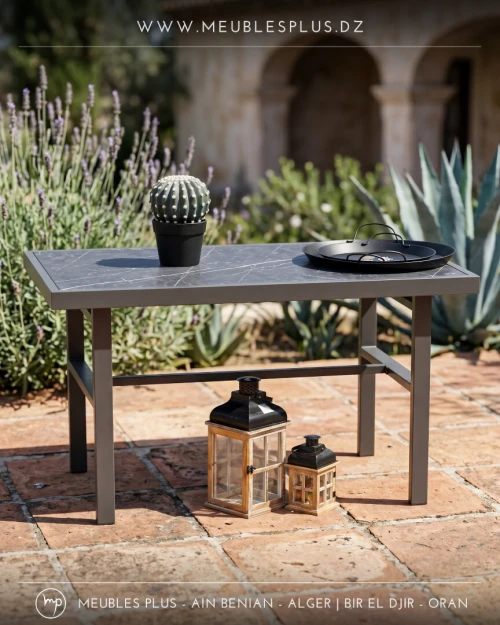 SALOL L + TABLE BASSE + POUF 4614