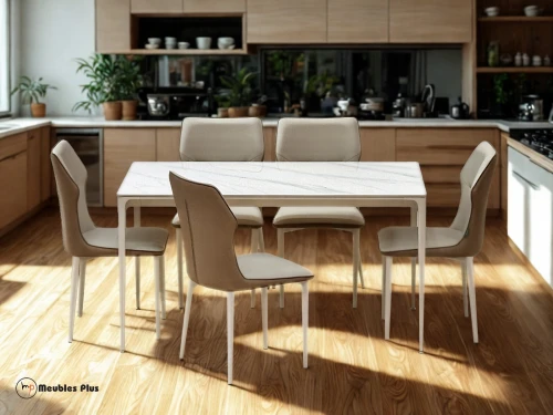 TABLE DE CUISINE AVEC 6 CHAISES