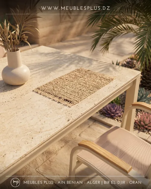 TABLE 6 CHAISES OASIS BEIGE