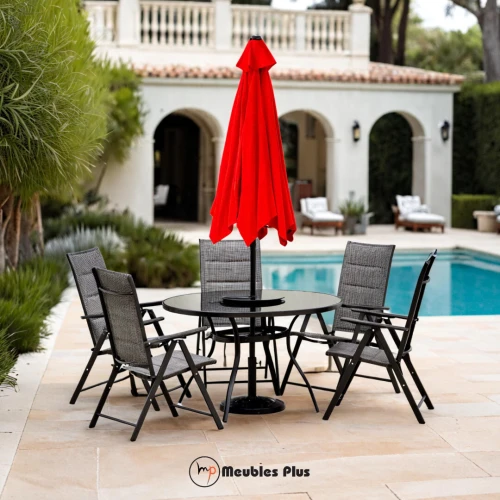 TABLE D'EXTERIEUR AVEC 4 CHAISES