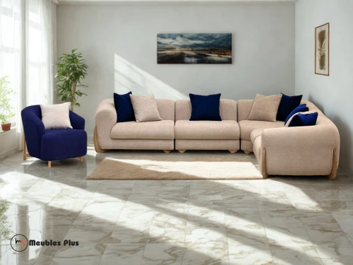SALON D'ANGLE L + UNE PLACE FAUTEUIL BUKKLE