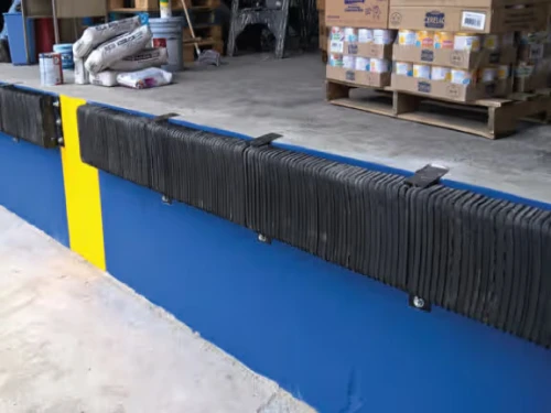 Butoir en caoutchouc pour quai en béton     Butée Plastique  protection quai chargment