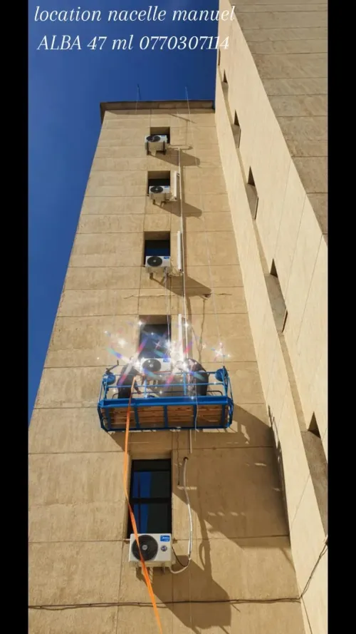 Nacelle plateforme panneau