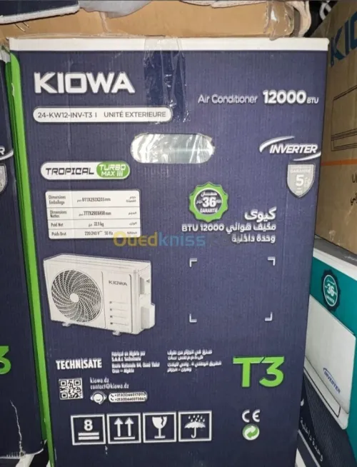 Promotion Climatiseur KIOWA 9000, 12000, 18000, 24000 BTU