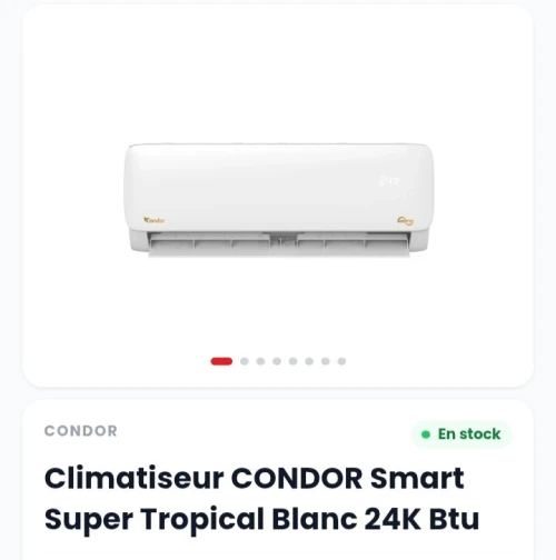 PROMOTION CLIMATISEUR CONDOR HISENSE NARDI CRISTOR DAIKIN 9000BTU 12000BTU 18000BTU 24000BTU