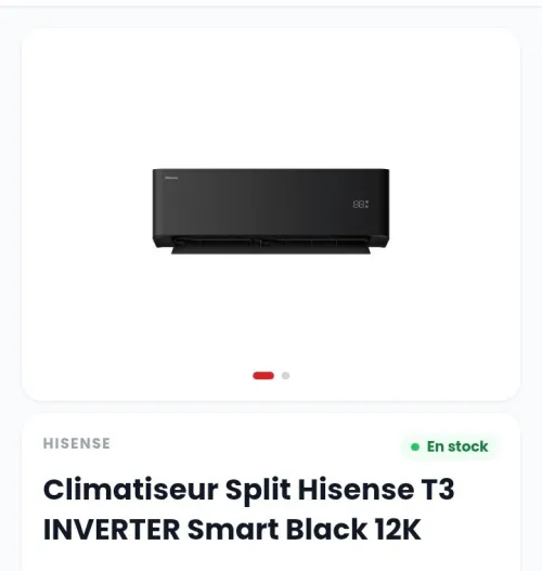 Promotion Climatiseur CONDOR HISENSE CRISTOR, 9000, 12000, 18000, 24000 BTU