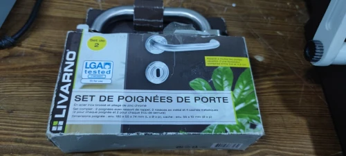 Set de poignée de porte en acier inoxydable et alliance de zinc