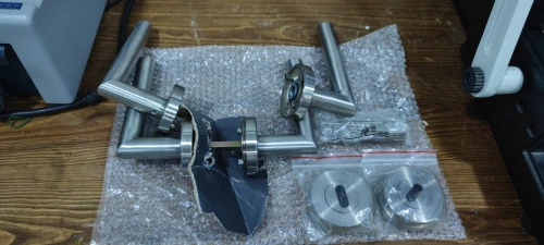 Set de poignée de porte en acier inoxydable et alliance de zinc