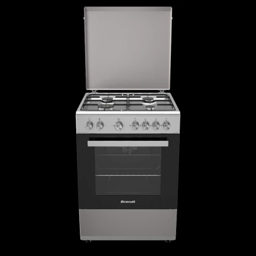 PROMOTION CUISINIÈRE BRANDT 4FEUX INOX GAZ ÉLECTRIQUE VENTILÉE