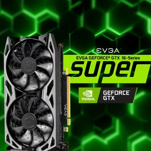 CARTE GRAPHIQUE EVGA GeForce GTX 1660 Super Sc Ultra Gaming, 6 Go GDDR6, Dual Fan, NEUF