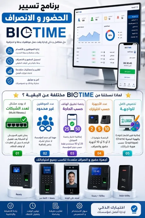 Zkteco Biotime logiciel de gestion de temps Meilleur offre pour Revendeur