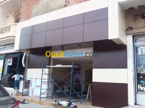 revetement de facade en alucobande.