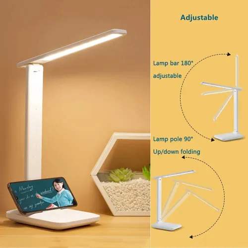Lampe de Bureau Table LED de chevet Veilleuse avec protection oculaire USB MT-ACC24