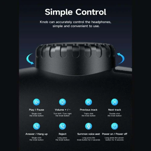 Casque sans-fil Bluetooth 5.3 AUX Micro SD HOCO W35 Max 90h