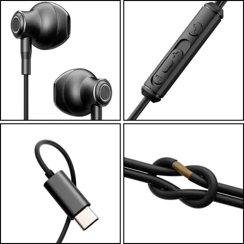 Écouteurs Intra-auriculaires Filaires Type-c USB-C Joyroom JR-EC07 en Métal