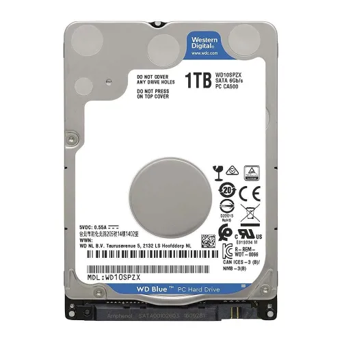 Disque dur Interne 2.5pouce Western digital WD Blue SATA 6Gb/s 1 TB 5400RPM WD20SPZX