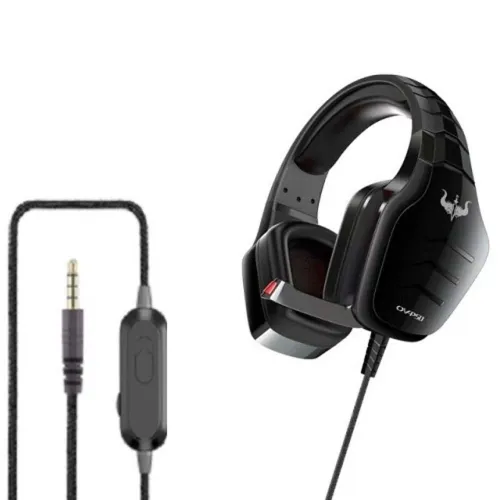 Casque Gaming Ovleng OV-P50 LED avec Microphone stéréo pour PC portable PS4 Smartphone Jack 3.5mm