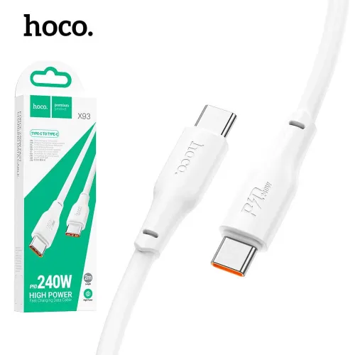Hoco X93 Câble de charge et transfert de données USB-C Type-C vers Type-C 240W - 2m