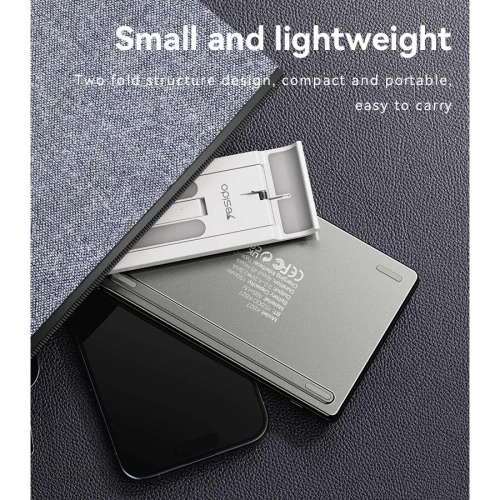 YESIDO KB27 Clavier Portable sans-fil Bluetooth 5.0 Pliable Rechargeable Pour ANDROID IOS PC