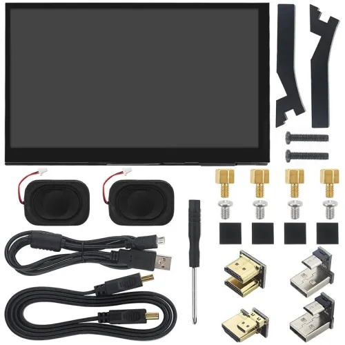 Ecran tactile 7 pouces IPS 1024 x 600 HD + Support compatible Raspberry Pi 4