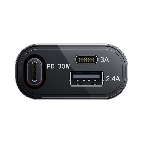 Joyroom JR-CCL07 Chargeur Auto 45W avec câble rétractable et ports USB-C USB-A