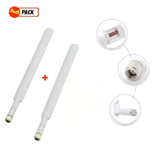 Pack 2 Antennes Externe Reception Antenne 4G Lte Sma Mâle 5Dbi Pour Routeur 4G Modem