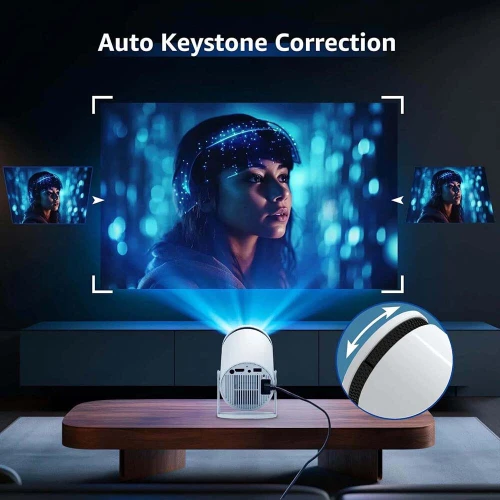 Data Show Mini Projecteur Smart LED portable 720p Android WiFi