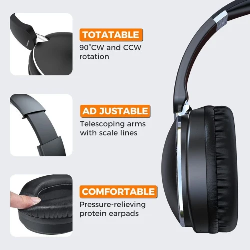 Casque sans-fil Bluetooth 5.0 Aux Joyroom JR-HL2 Pliable avec microphone