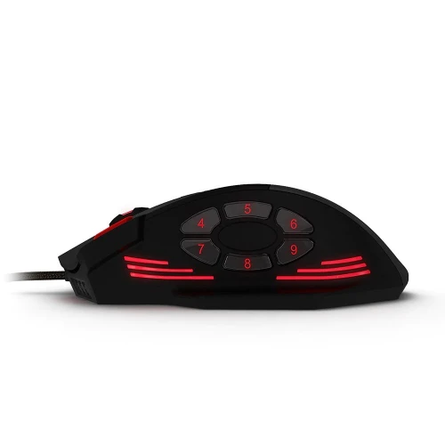 Souris Gaming Filaire USB 12 boutons programmables Zelotes C-12 4000DPI RGB avec poids amovibles