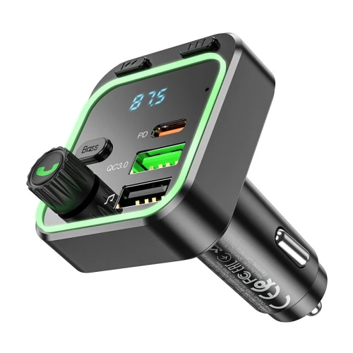 Borofone BC53 Emetteur FM Bluetooth + chargeur AUTO PD type-c et USB QC3.0 20W
