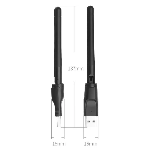 Adaptateur Clé Dongle USB WIFI sans fil 300mbps antenne 2dbi pour PC Démo Laptop DVR