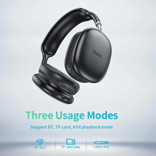 Casque sans-fil Bluetooth 5.3 AUX Micro SD HOCO W35 AIR 45h