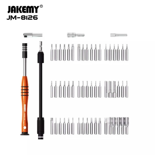 Kit tournevis magnétique 58 en 1 outils de réparation professionnel JAKEMY JM-8126