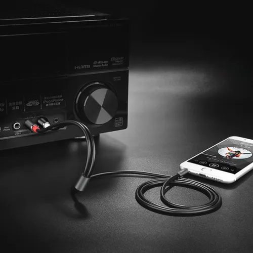 Câble Adaptateur Convertisseur Audio AUX Jack 3.5mm vers double RCA HOCO UPA10