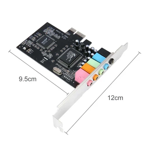 Carte Son numérique PCI-E PCI Express Audio 5.1 canaux chipset CMI8738 pour PC