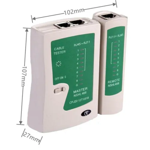 Testeur de câble réseau RJ45 RJ11 RJ12 LAN