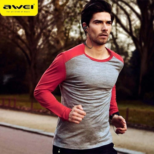 Ecouteur Sans-fil Bluetooth 4.2 AWEI B990BL Tour de Cou pour Sport avec microphone
