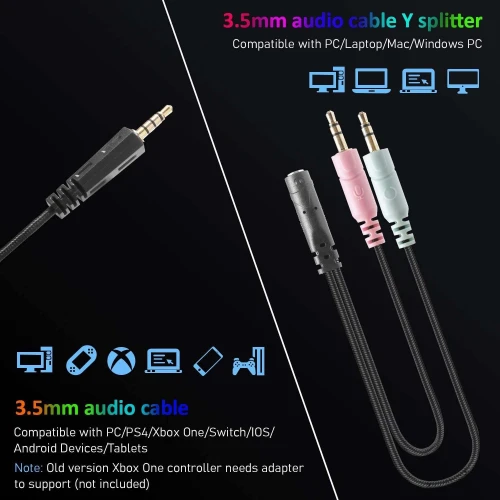 Casque Gaming Beexcellent GM-8 pour PS4 PC Xbox One Mac Nintendo Switch RGB