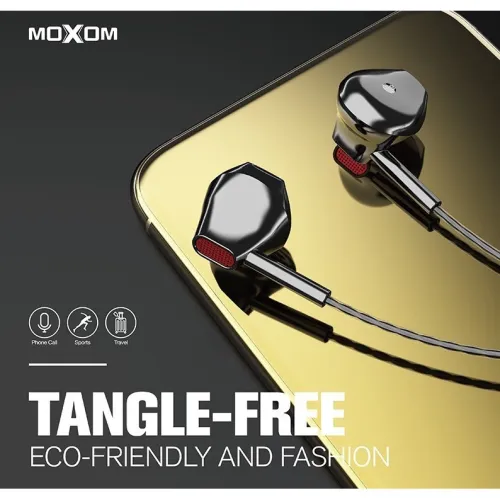 Ecouteur filaire avec microphone et boutons de commande MOXOM MX-EP13