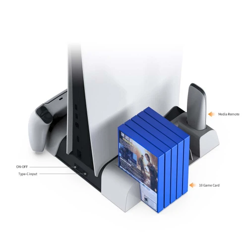 Support Docking Vertical de refroidissement pour PS5 Station de charge manette PS5 DOBE TP5-3536B