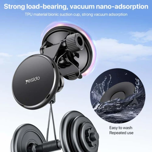 YESIDO C177 Support Smartphone voiture magnétique à ventouse