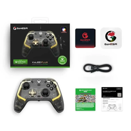 Manette de jeux Filaire GAMESIR KALEID FLUX pour XBOX Serie X/S, XBOX One, PC Windows RGB